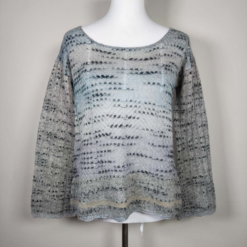 Free People Morningbell Sweater Womens Mohair Blend Knit Crochet‎ Boho Fairy